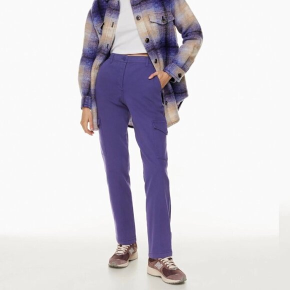 Aritzia Wilfred Free Modern Cargo Pants- Purple - Picture 1 of 12